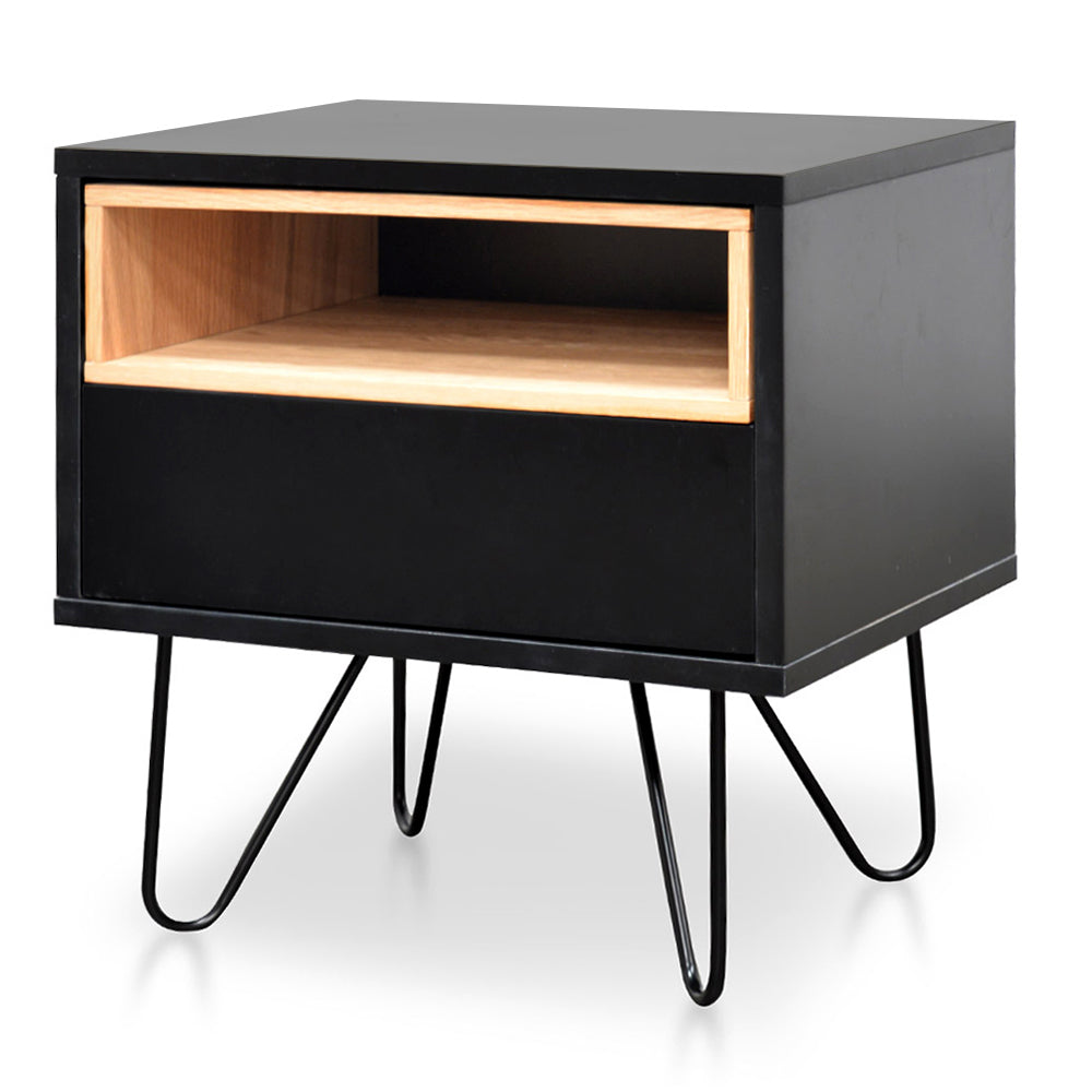 Gabriel Bedside Table - Black-0