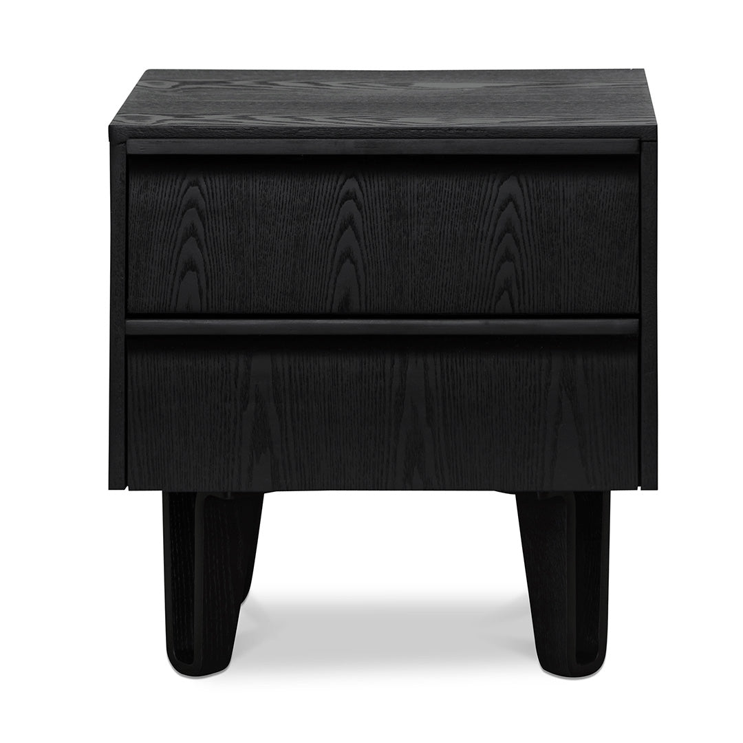 Bob Bedside Table - Full Black-0