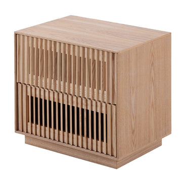 Oliver Bedside Table - Natural-0