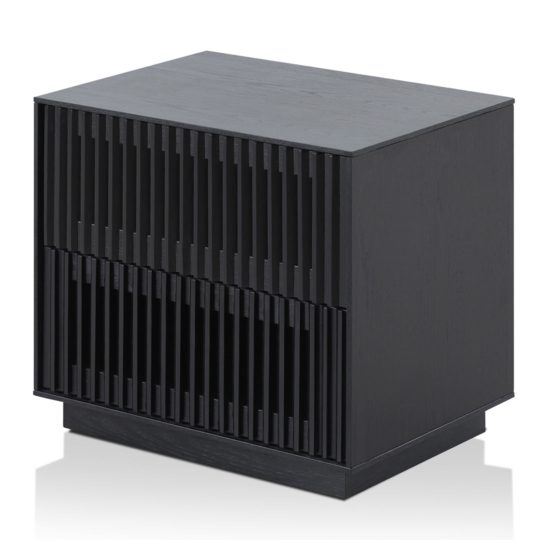 Grace Bedside Table - Full Black-0