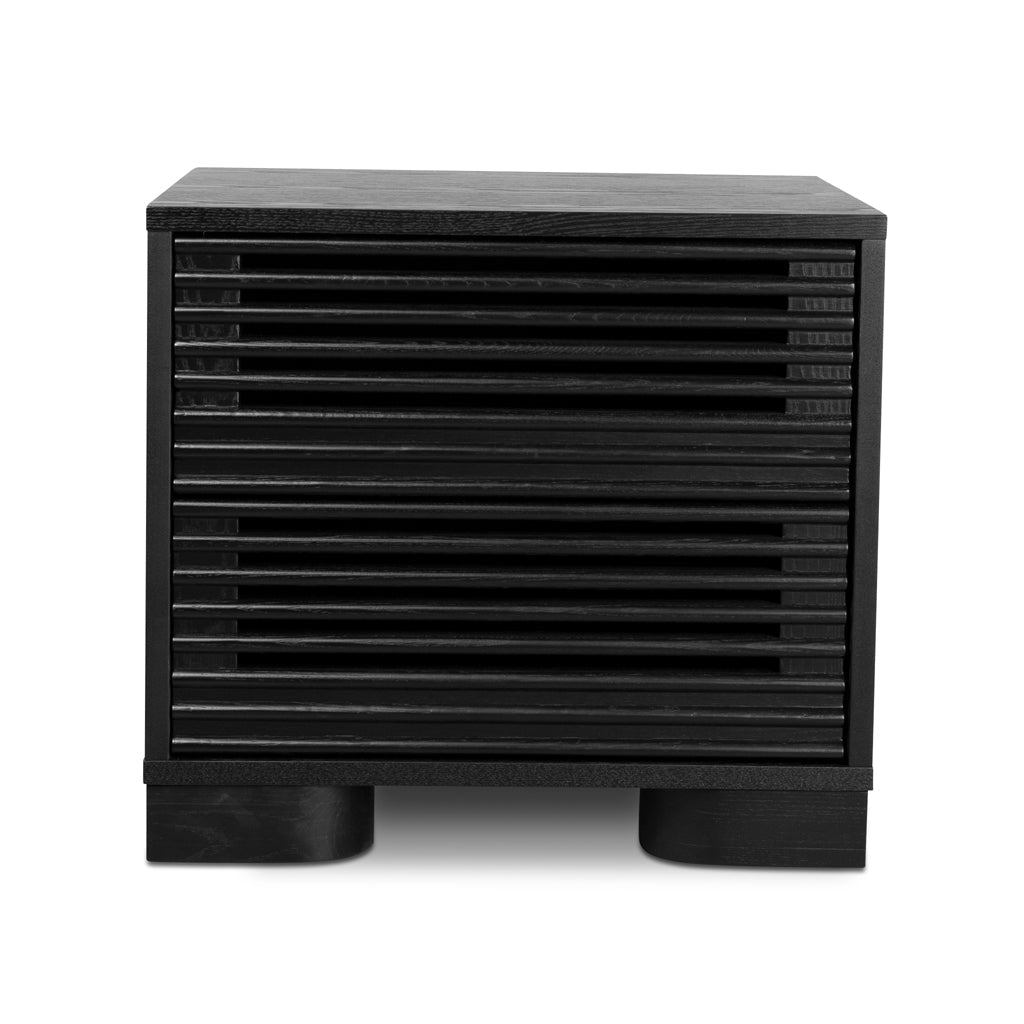 Xavier Bedside Table - Full Black-0