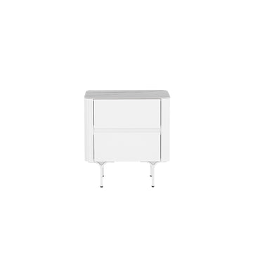 Patricia Bedside Table - White-0