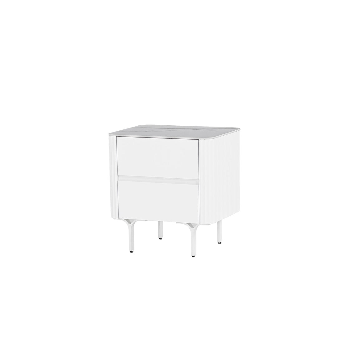 Patricia Bedside Table - White-0