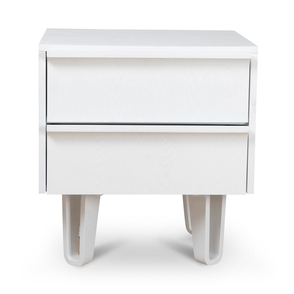 Samuel Bedside Table - Full White-0