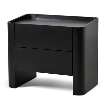 Uma Bedside Table - Matte Black-0
