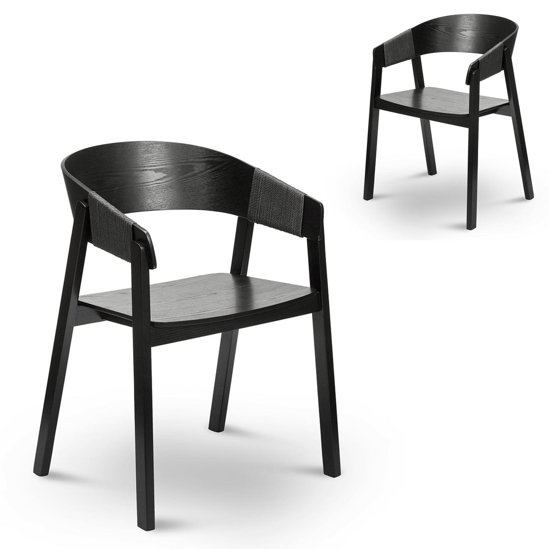 Charlie Dining Chair - Full Black (Set of 2)-0