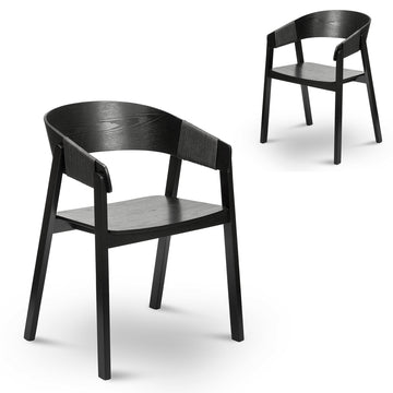 Charlie Dining Chair - Full Black (Set of 2)-0