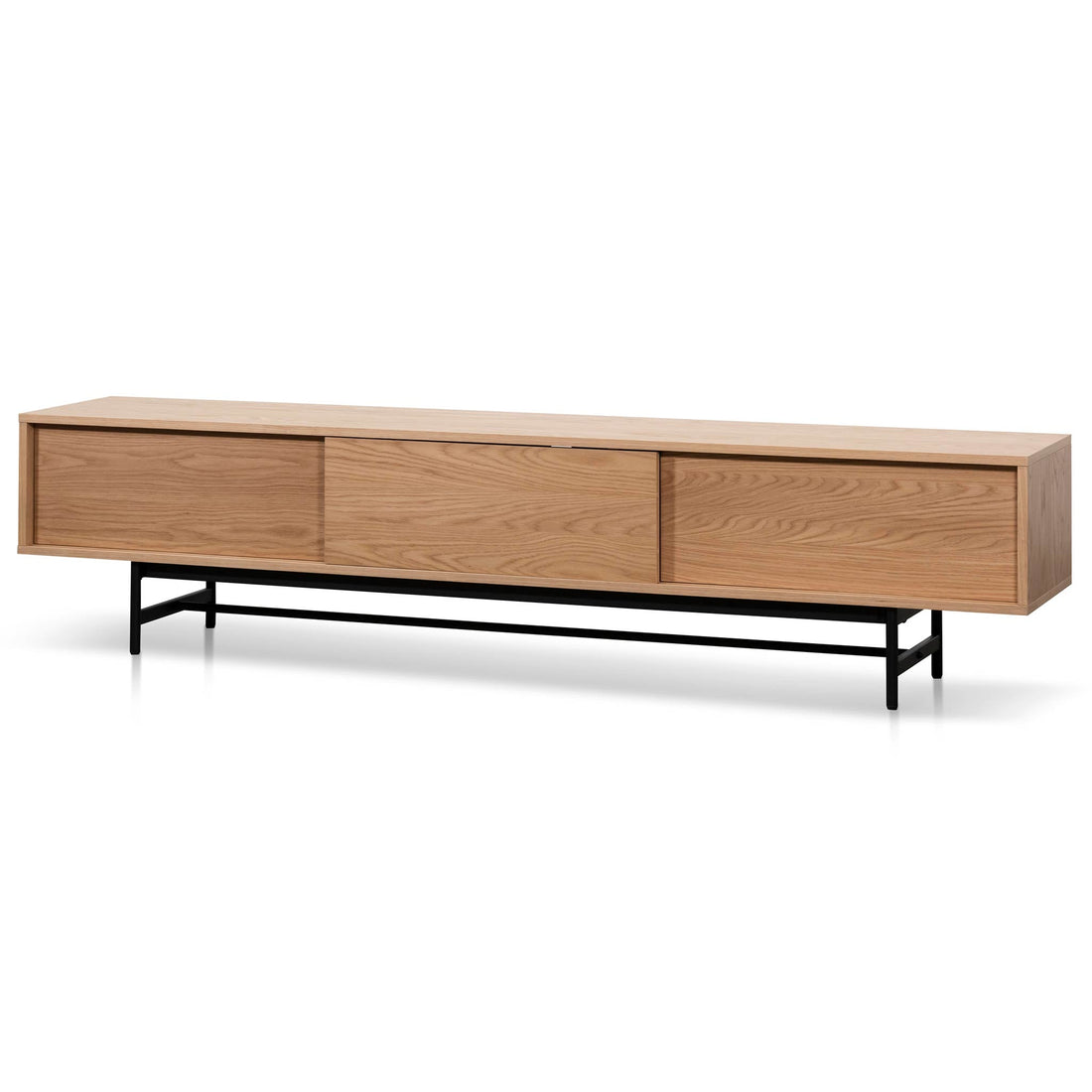 Oscar 2.1m Wooden aEntertainment TV Unit - Natural-0