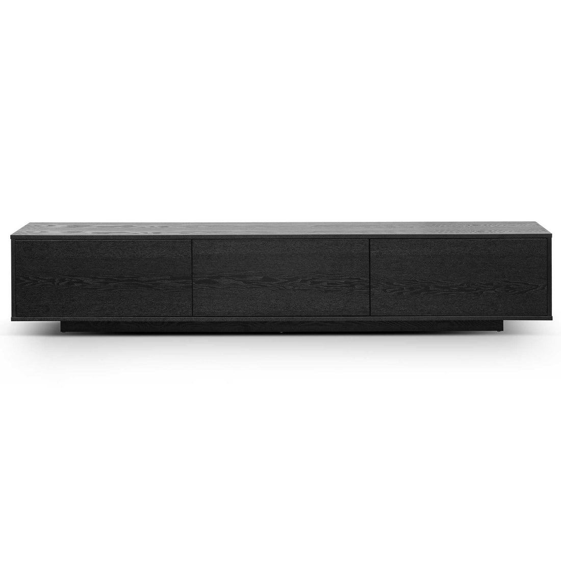 Daisy 2.3m Wooden Entertainment Unit - Full Black-0