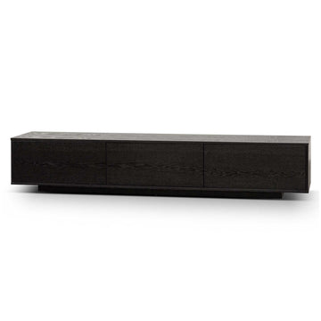 Daisy 2.3m Wooden Entertainment Unit - Full Black-0