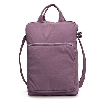 Purple Simple Laptop Bag, Handheld & Crossbody Dual-use