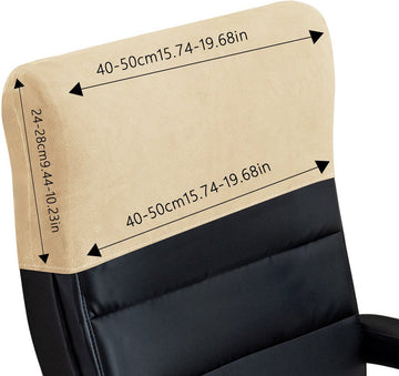 Velvet Headrest Cover Soft Protective Slipcover for Office Chair Home Office Computer Chair, 40-50cm