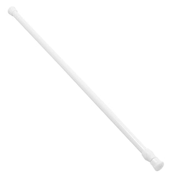 Adjustable White Stainless Steel Telescopic Tension Curtain Rod for Home Window Treatments