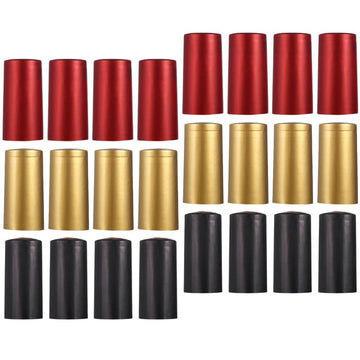 60pcs Wine Sealer Heat Shrink Covering Caps Red Wine Bottles Sealed Covers