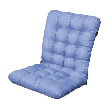 Non-Slip Office Chair Pad with Ties, Soft Seat Cushion with High Back Support, Folding Patio Chair Pad, for Office Car Home Dining Room Kitchen