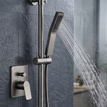 Handheld Shower Head, Stainless Steel High Pressure Shower Head for Home Apartment Hotel Bathroom, Easy to Clean and Durable
