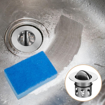 2-Pack Kitchen Sink Drain Strainer Basket , Stainless Steel with Plated