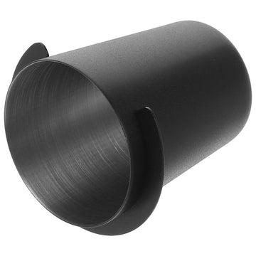 Stainless Steel Coffee Bean Dosing Cup and Tray, Black, and Stylish Design for Precise Coffee Measurement
