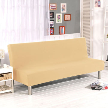 1X Sofa Cover Folding Sofa Cover Solid Color  Slipcover Polyester Elastic Fabric All Inclusive Cover