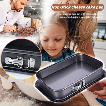 Bakeware under $20,Removable Pan Cake with Pan Rectangle Springform Non-Stick Cheesecake Pan Kitchen，Dining & Bar