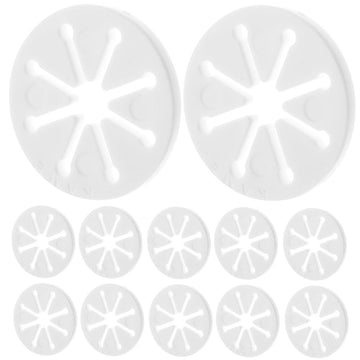 28 Pcs White Sock Holders for No- Organization and Storage Solutions