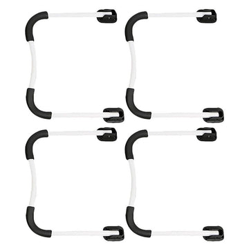 2 Sets Furniture Leg Nylon White for Beds Tables Folding and Stable