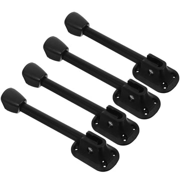 Iron Folding Table Legs Black for Home Use Durable and Space Saving 4Pcs