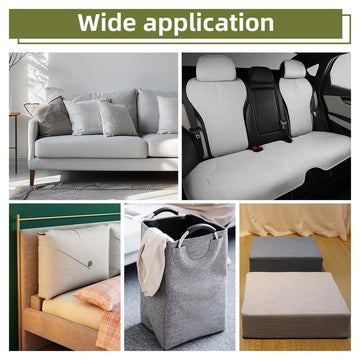 2 Pcs 8x11 Inch Linen Repair Adhesive Fabric Patch, Beige for Sofas Couch Furniture Bags Car Seats, Upholstery Furniture Car Seats Office Chair Sofa Clothing Jackets Crafts
