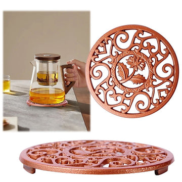 Wine & glass racks under $10,Gold Round Trivet Heat Trivet Hot Dishes Holder，Gold Round Trive