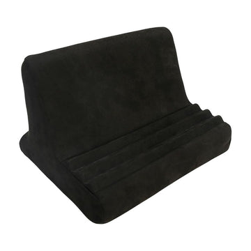 Black Tablet Stand Pillow for Desk Sofa Bed, Multi Angle Adjustable Support, Universal Electronic Device Holder, Portable Reading Cushion