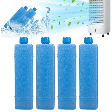 Small Ice Pack | Pack Of 4 Ice Packs For Cool Bag | Thin Ice Packs For Cool Boxes | Home Air Conditioning Fan Ice Crystal Box | Reusable Freezer Board For Travel On The Beach