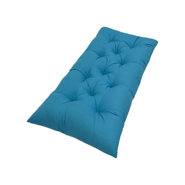 Bench Cushion for Indoor Outdoor, Waterproof Swing Cushion, Thicken Patio Bench Rocking Seat Pad for Lounger Garden Patio Couch, Blue