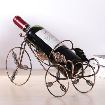 Creative Maple Leaf Wine Stand Simple Style Rustic Home Decoration Iron Wire Storage
