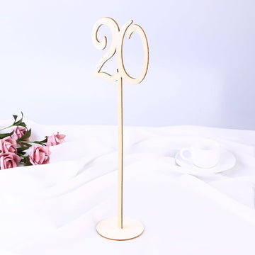 table number stands Wood Table Marking General Users Home Decoration 30pcs