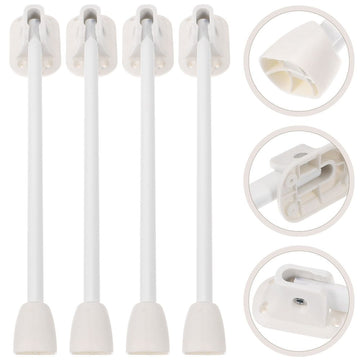 Set of 4 White Foldable Metal Table Legs, Easy to Install and Store, and Space-Saving Design