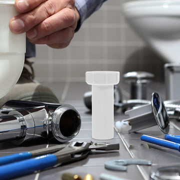Pipe Connector Drain Hose Adapter for Sink PP Material White Bathroom Use