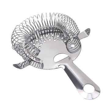 Bar Strainer Cocktail Strainer Ice Filter for Wine Lover Stainless Steel Silver