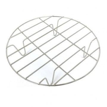 Round Steamer Rack Home Kitchen Cooling Steaming Shelf Baking Tool for Steamed Eggs Buns Dumplings Stainless Steel Sliver