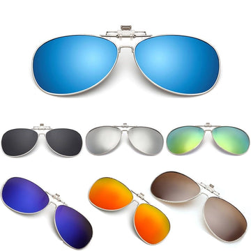 Fashion Polarized Clip for Sunglasses Glasses UV 400 Protection Unisex Adults Yellow Green