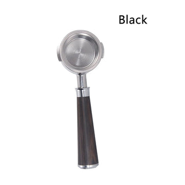 Bottomless Coffee Portafilter for  Coffee Makers Stainless Steel Detachable Universal Black
