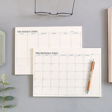 Schedule Notepad Paper 60 Sheets Pages for Notes Messages Writing Monthly Plan