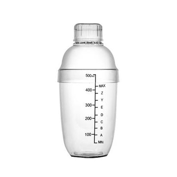 Cocktail Shaker with Scale AS Plastic Wine Beverage Mixer Wine Drink Shaker Cup Bar Cocktails Fruit Tea Making Transparent 700ML