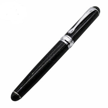 Fountain Pen Screw-Type Smooth Writing for Signature Collection Stationery Black