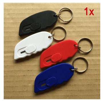 Mini Box Cutter Keychain Box Opener Retractable Blade Portable