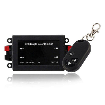 LED Single Color RF Dimmer with Mini Size Remote Controller 12V~24V DC Control Brightness