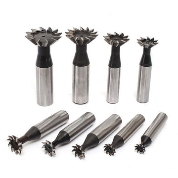 Dovetail Slot Cutter For Milling Dovetails Milling Angle 45°/60° Silver Black 14mm