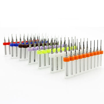 10 Pcs Tungsten Carbide Macro Drill Bits Set Mini Drill Bit for Circuit Boards Drilling 1.2mm Pink