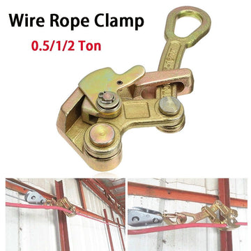 0.5-2 Ton Multifunctional Wire Rope Clamp Jaw Puller Pulling Tool Alloy Steel