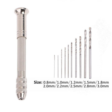 Pin Punch Set Hand Tools Mechanical Metal Holes Drill Punches Twist Drill Bit Silver