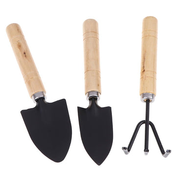 3Pcs Mini Garden Plant Tools Set Cultivating Planting Seedlings Flowers Shovel Rake Spade Tool